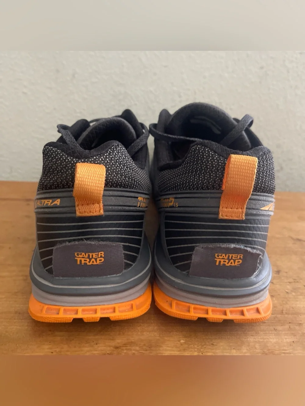 Altra Timp Men's Running Zero Drop Gray Orange Athletic Trail Sneakers Sz 12.5